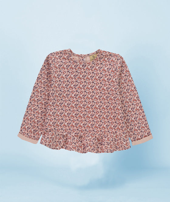 Floral Flutter Sleeve T-shirt