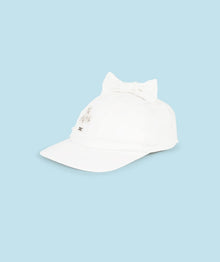  Bow Detailed White Cap - Size 50 cm