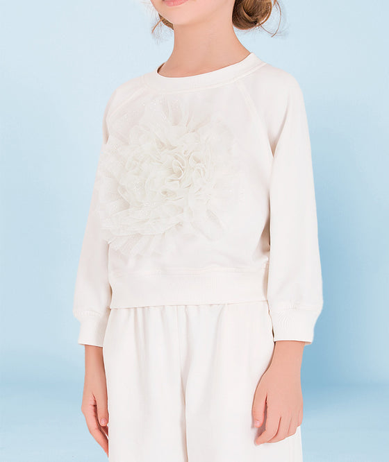 Ivory Bloom Sweatshirt