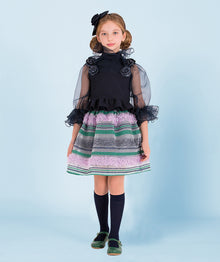  Striped Feather Skirt