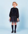 Tulle Glitter Navy Blue Skirt