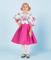Fuchsia Pleated Skirt