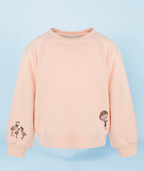 Flamingo Pink Sweatshirt | SIZE 5-6