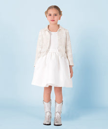  Ecru Taffeta Skirt