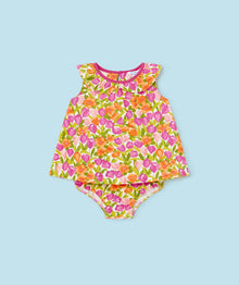  Baby Flower Patterned Dress I 2-Pieces