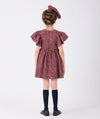 elegant pink tweed dress for little girls
