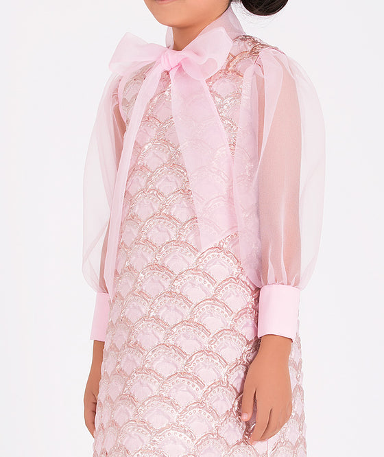 Rose Jacquard Dress