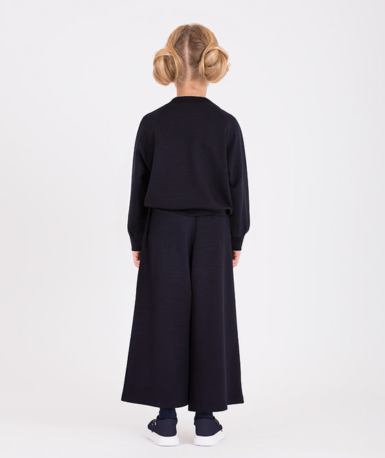 Navy Blue Wide Leg Pants
