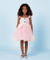 Tulle Dress with Brooches