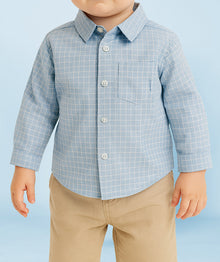  Checked Blue Shirt