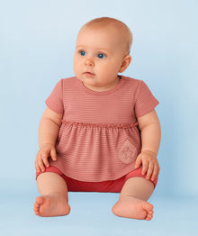  Striped Baby Girl Onesie | SIZE 12-18M