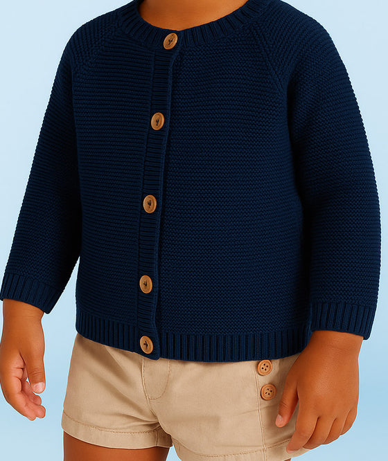 Navy Baby Boy Cardigan