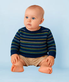  Striped Baby Sweater