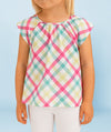 Summer Pastel Plaid Top