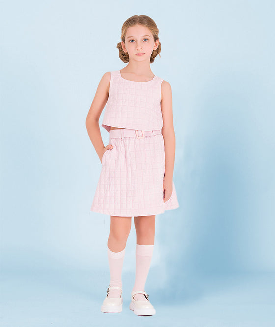 Pink Quilted Skirt