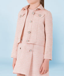  Powder Pink Tweed Jacket