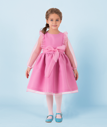  Pink Bow Dress I SIZE 9-10