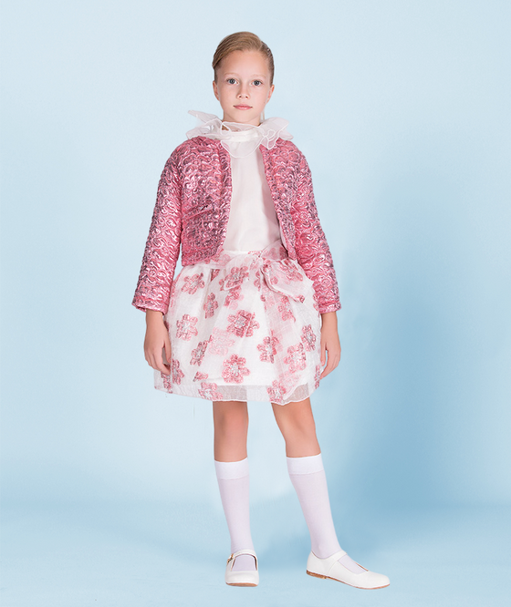 Jacquard Flower Skirt I SIZE 11-12