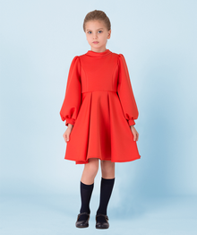  Red Long Sleeved Dress I SIZE 5-6