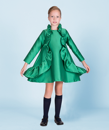  Green Ruffle Dress