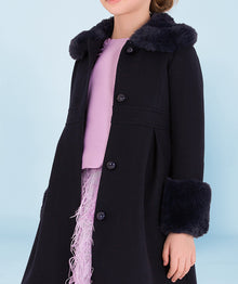  Faux Fur Collar Jacket | SIZE 3-4