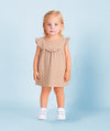 Brown Ruffled Baby Girl Dress