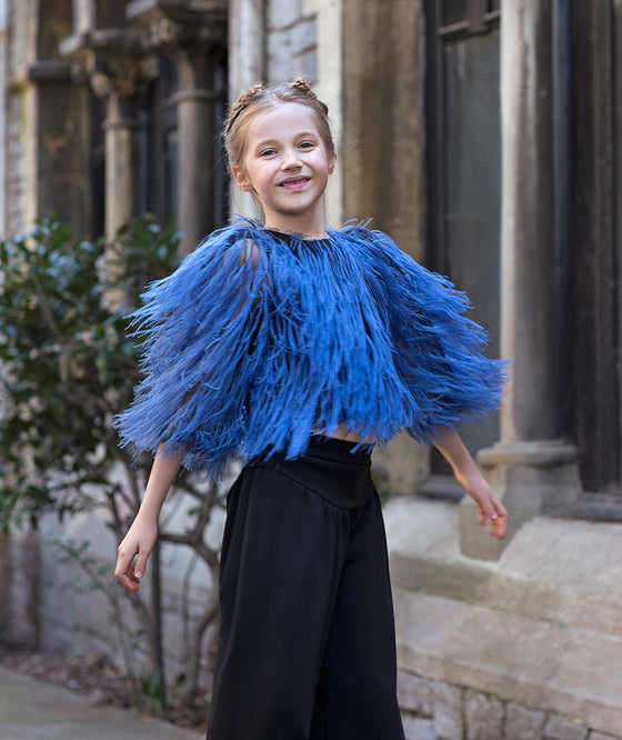Blue Feathers Blouse
