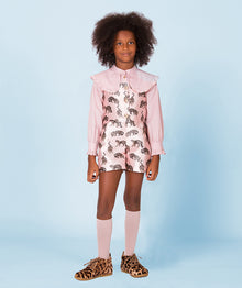  Shiny Pink Jungle Cub Jumpsuit | SIZE 5-6