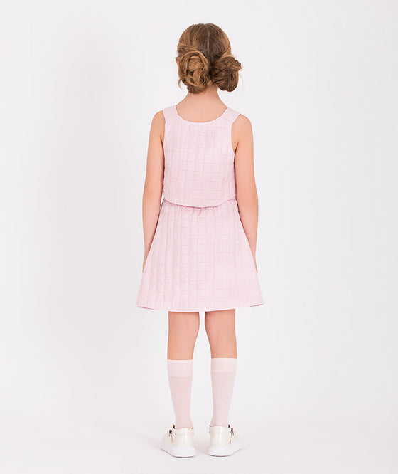 Pink Quilted Skirt
