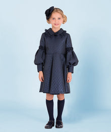  Jacquard Ruffles Dress
