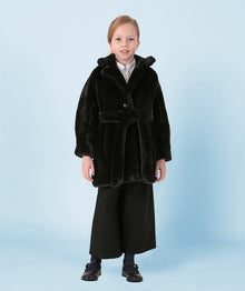  Black Faux Fur Coat